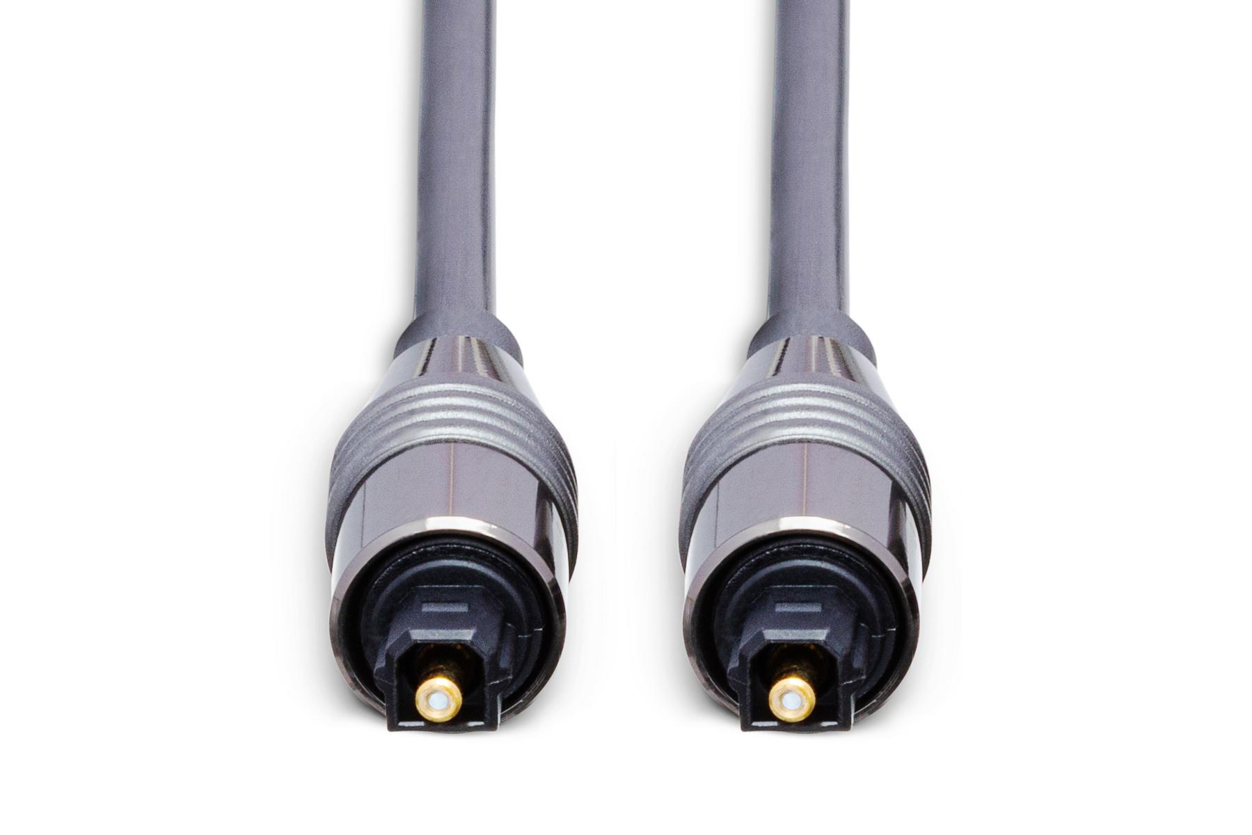 Hosa OPT-102 Fiber Optic Toslink Cable – 2 Feet – Black – Lifetime Warranty
