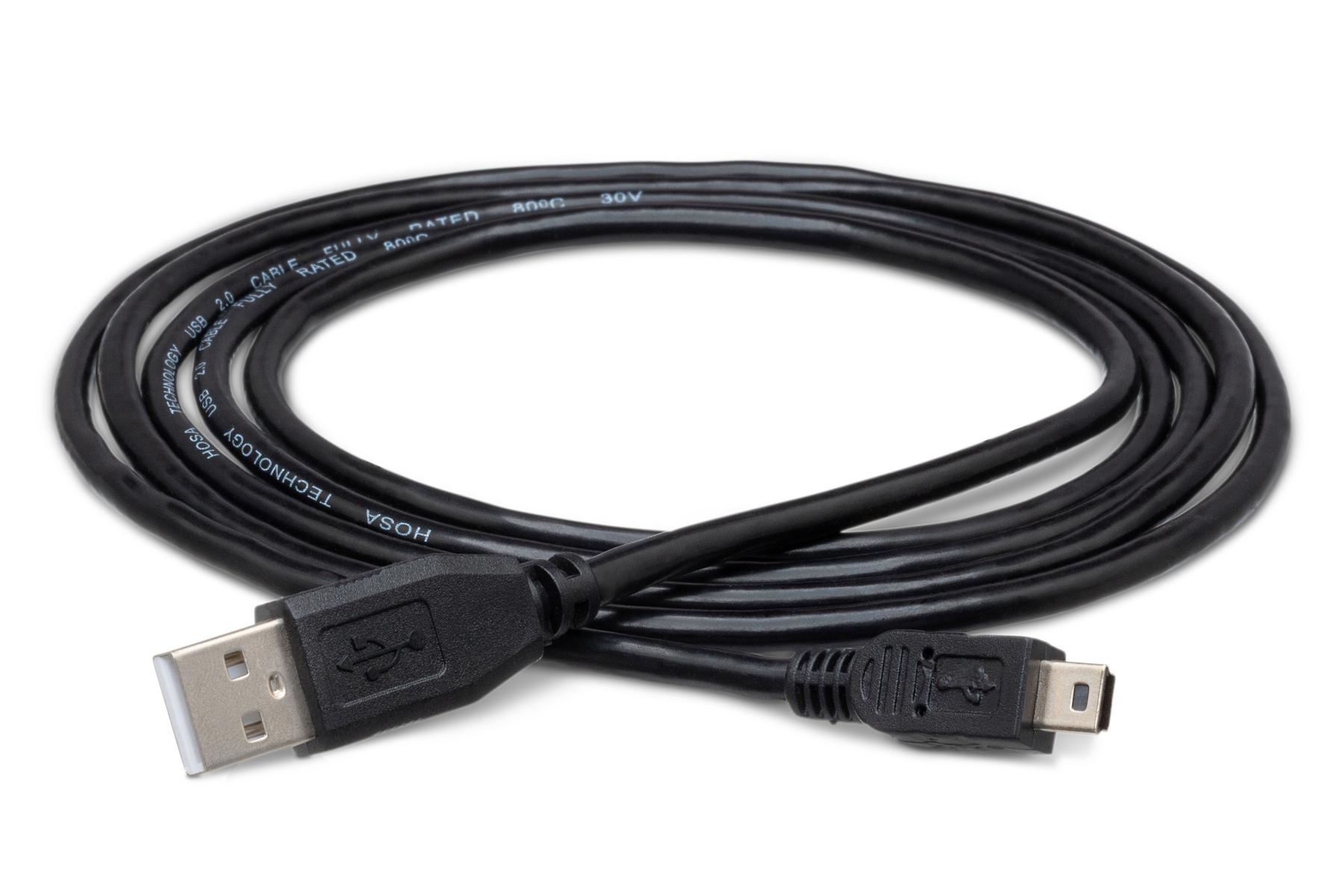 Recollection knude ikke Type A to Mini-B - High Speed USB Cable - Data Cables | Hosa Cables