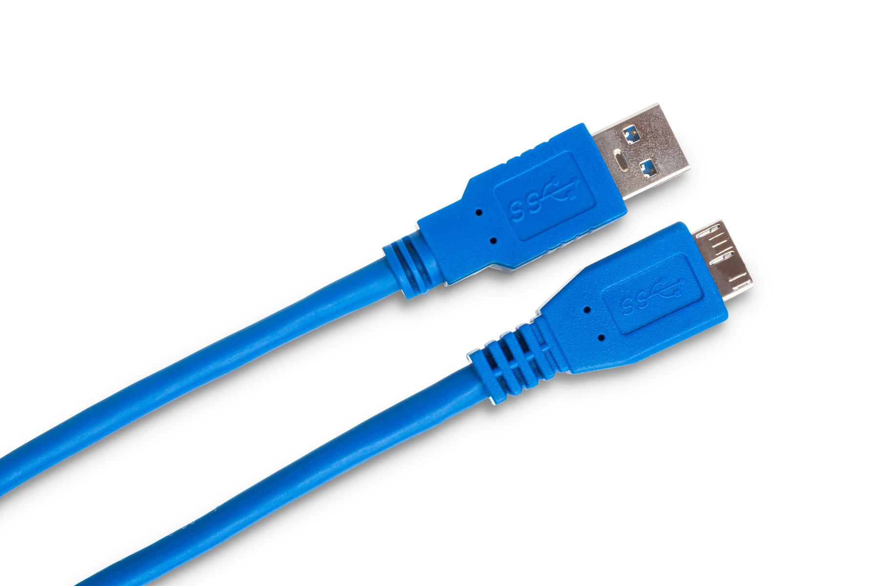 HOSA USB303AC USB 3 CABLE TYPE A TO MICRO-B - 3FT - SUITS ROLAND BOUTIQUE  MODAL SKULPT SE CRAFTSYNTH Rockshop