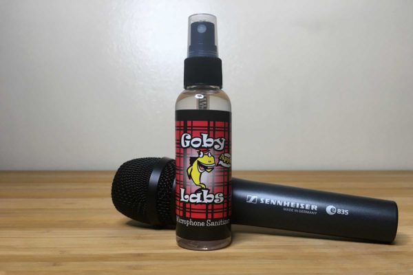 Goby Labs Microphone Sanitizer and microphone