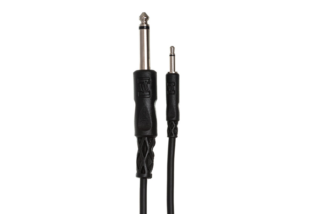 Hosa CMP-305 Interconnect Cable - 3.5mm TS Male to 1/4-inch