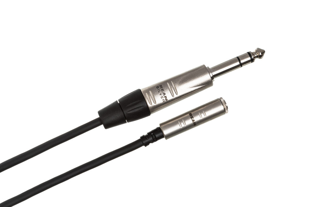 REAN 3.5 mm TRS to 1/4 in TRS - Pro Headphone Adapter | Hosa Cables