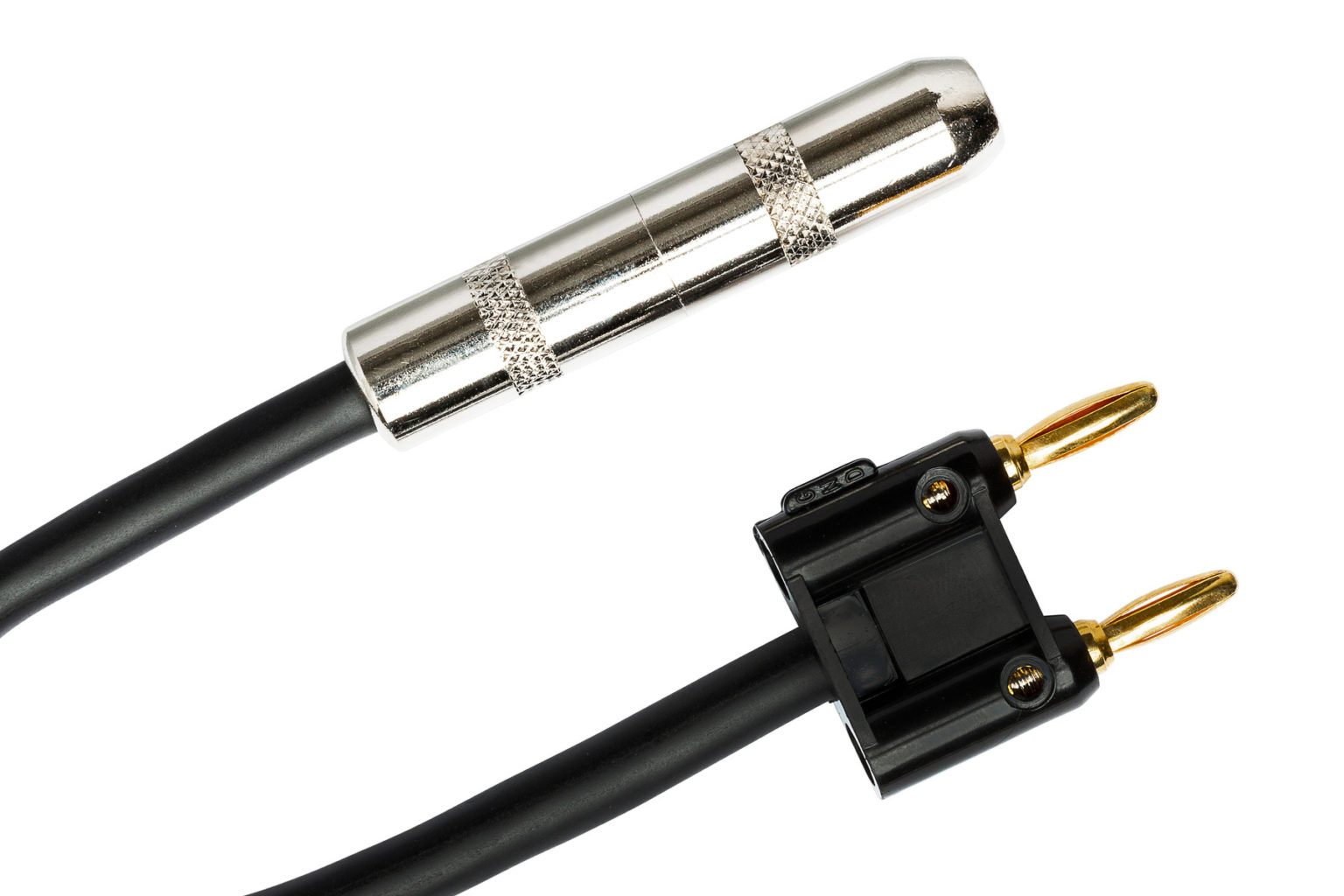 Hosa 1/4 in TS to Dual Banana Speaker Adapter Hosa Cables