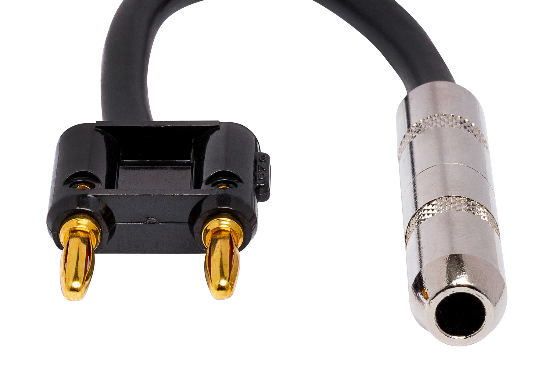 2 Hosa SKJ-610BN 10 Foot 1/4 TS To Dual Banana Speaker Cables