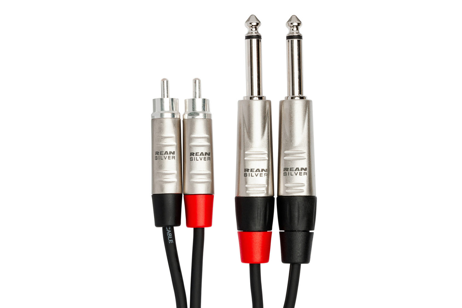 Dual Rean In Ts To Rca Pro Stereo Interconnect Hosa Cables