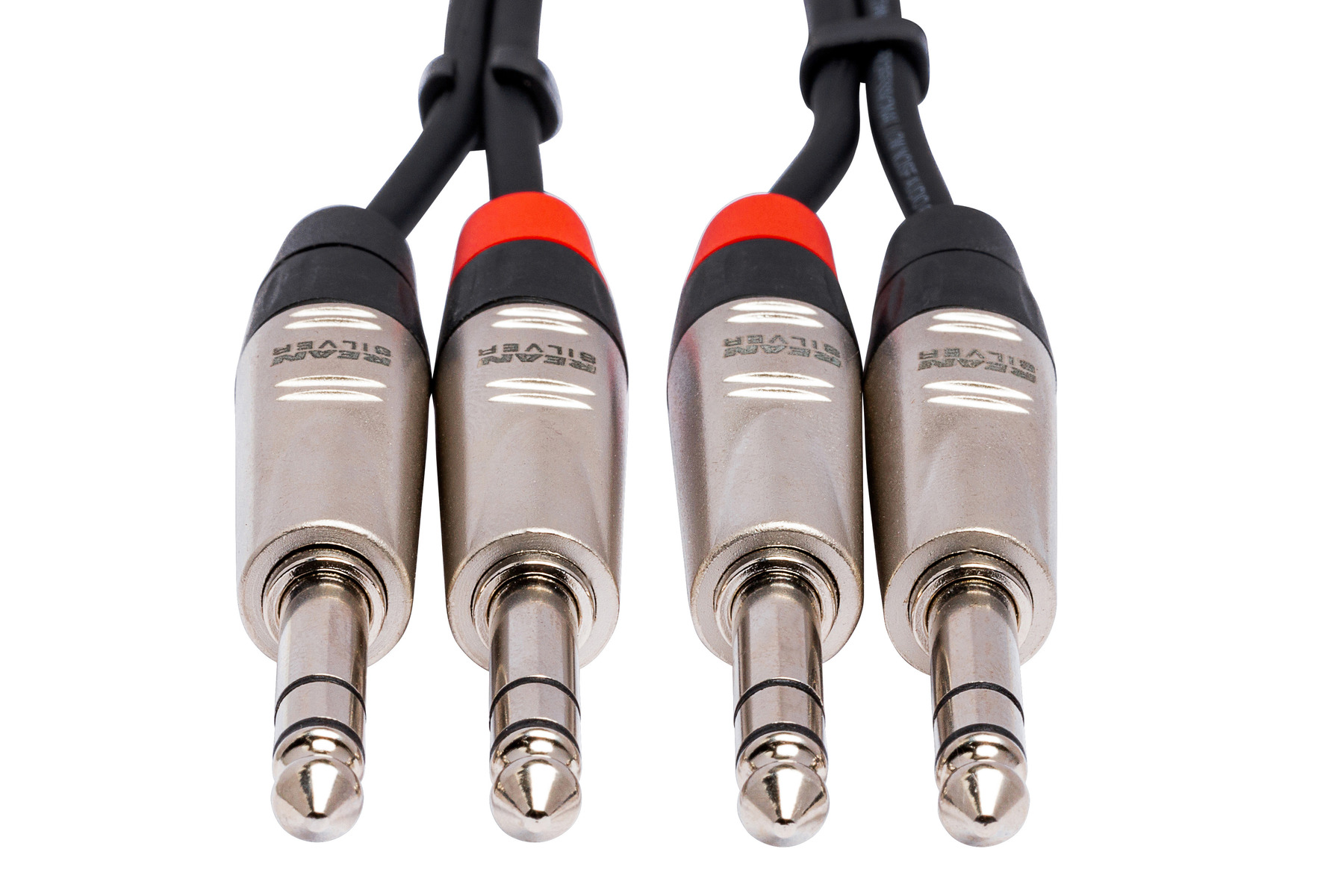 Dual REAN 1/4 in TRS to Same - Pro Stereo Interconnect | Hosa Cables