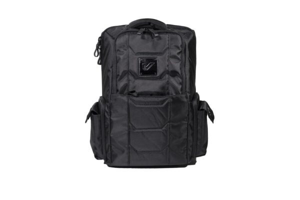 Gruv Gear Club Bag Tech Backpack in Stealth Elite Triple Black on white background