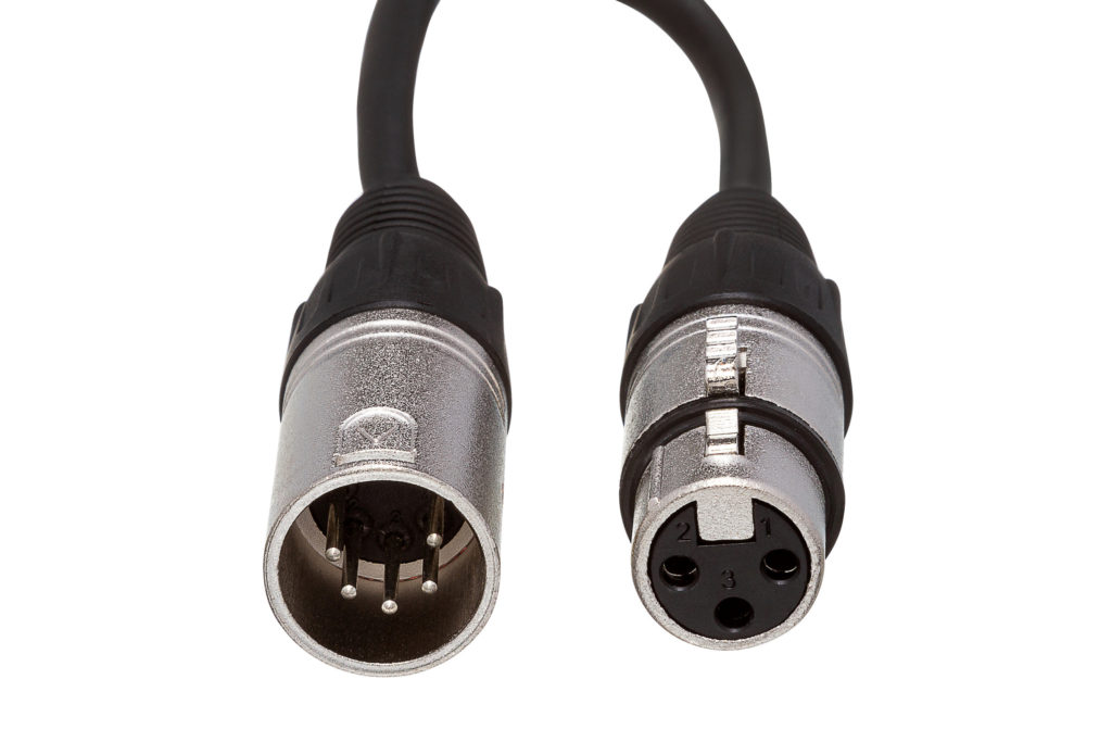 Hosa DMX512 Adapter - XLR3M To XLR5F | Hosa Cables