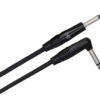HGTR-000R Pro Series Guitar Cable Straight to Right-angle connectors on white background