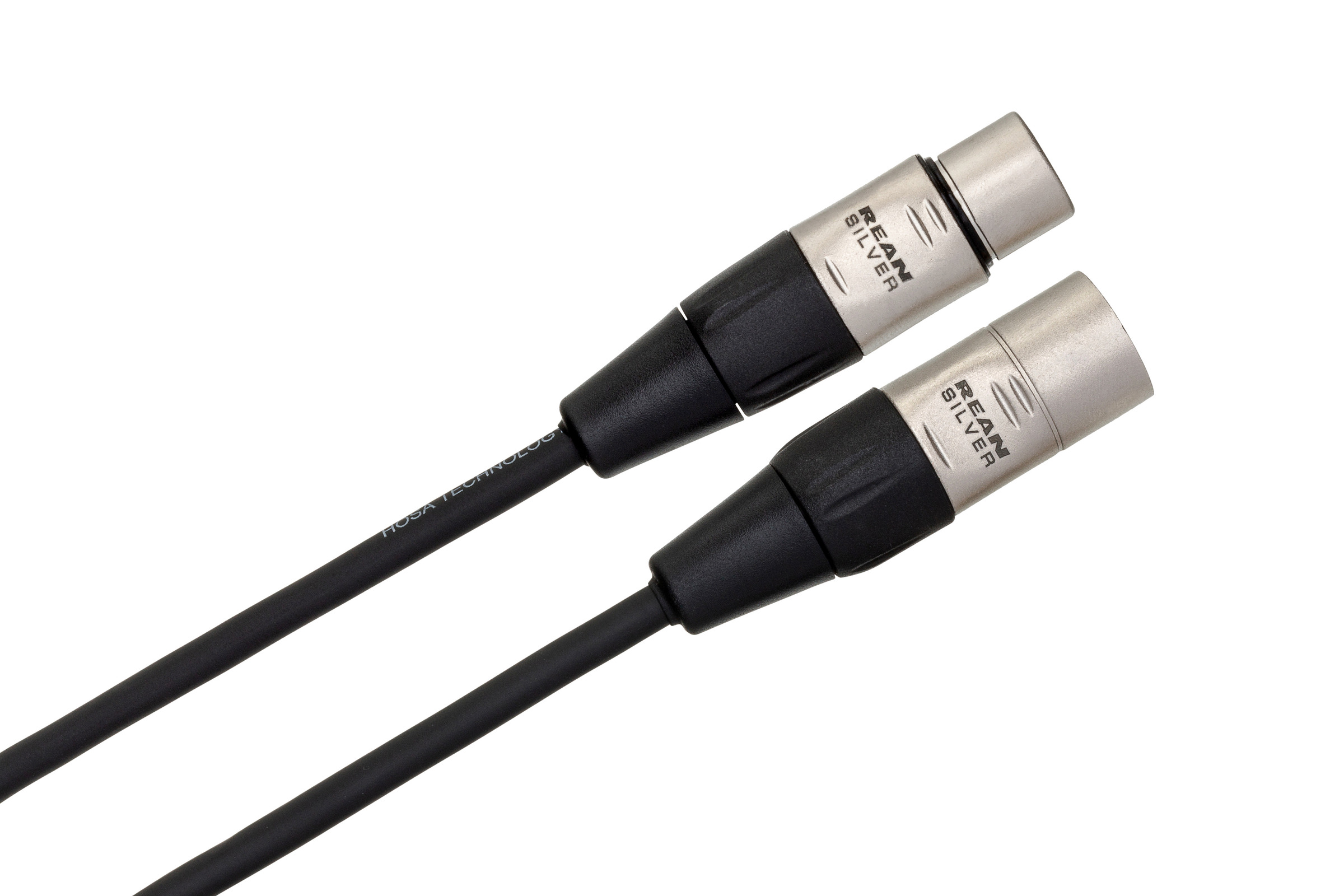 2 Hosa HSX-005 5 Foot Rean 1/4 TRS To XLR 3 Pin Male Speaker Cables 