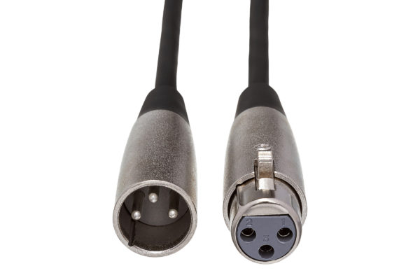 MCL-100 Microphone Cable connectors on white background