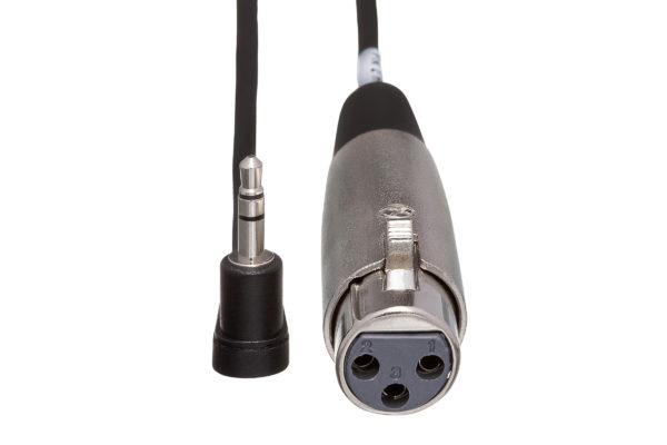 XVM-100F Microphone Cable connectors on white background