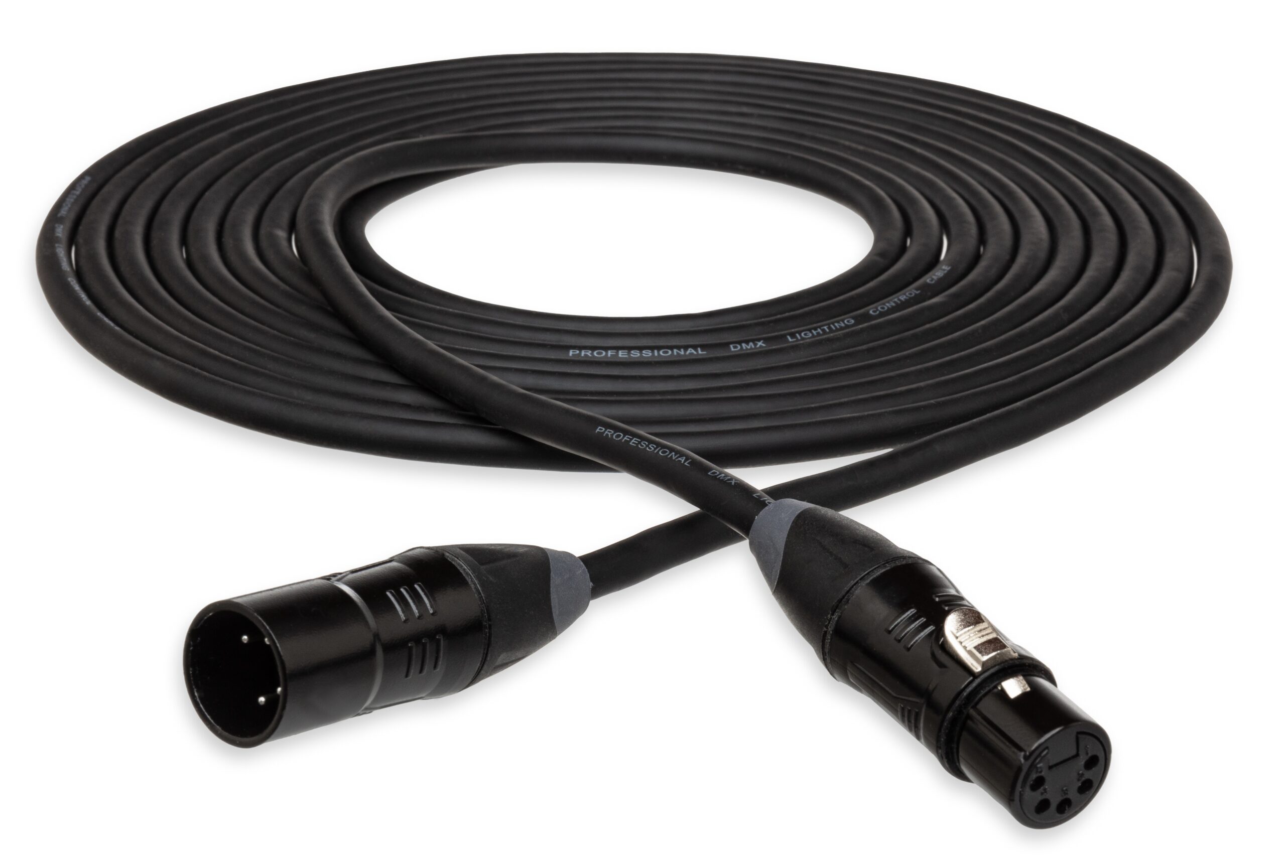 Câble DMX512 XLR5 Mâle Vers Femelle - 3 Mètres, Hosa, Pour Connexion Audio Pro Et Lumière DMX