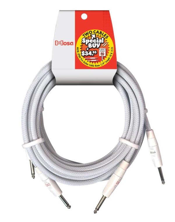 Pro Guitar Cable 2 Pack Super Bundle