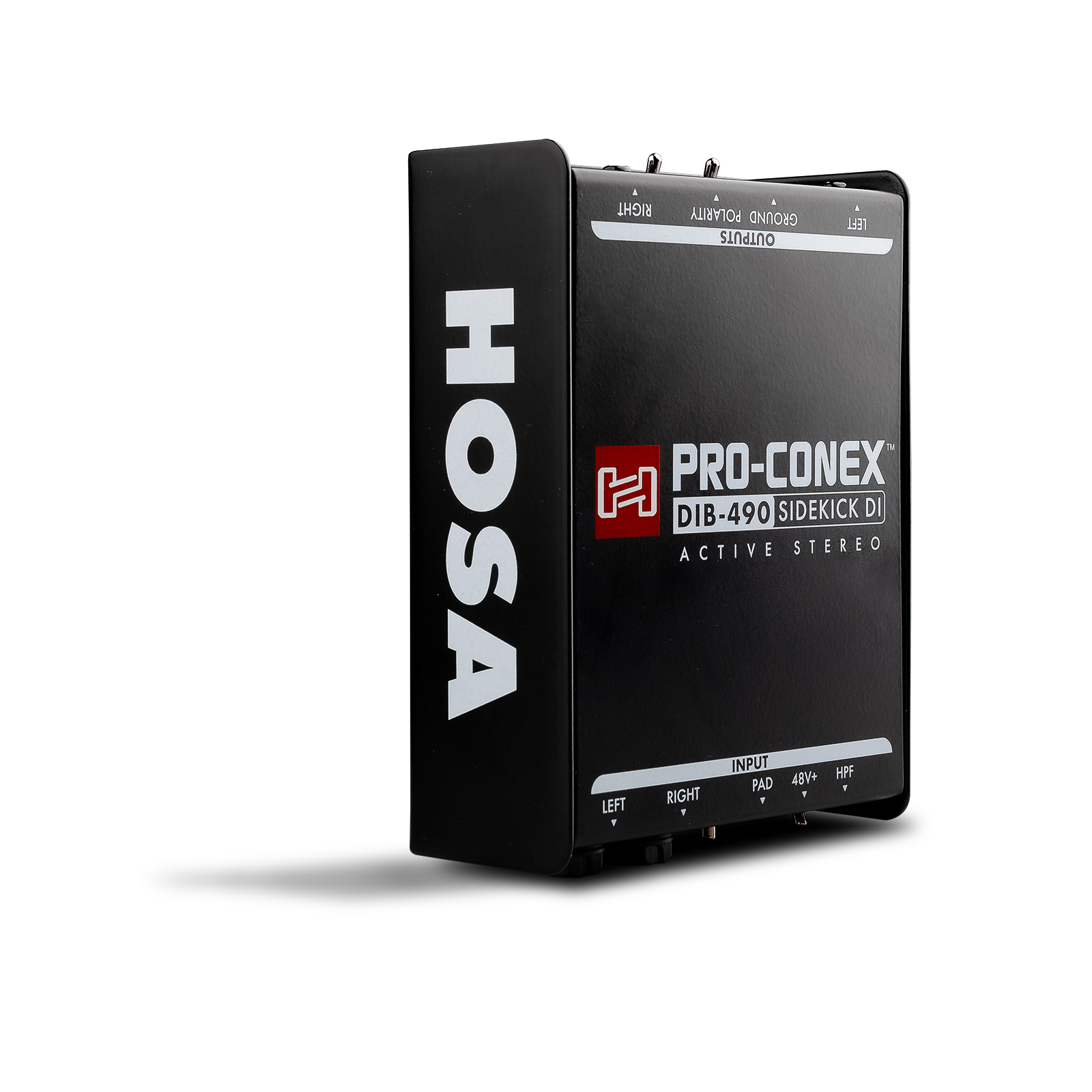 Hosa Sidekick Active Stereo Direct Box DIB-490 Phantom Powered